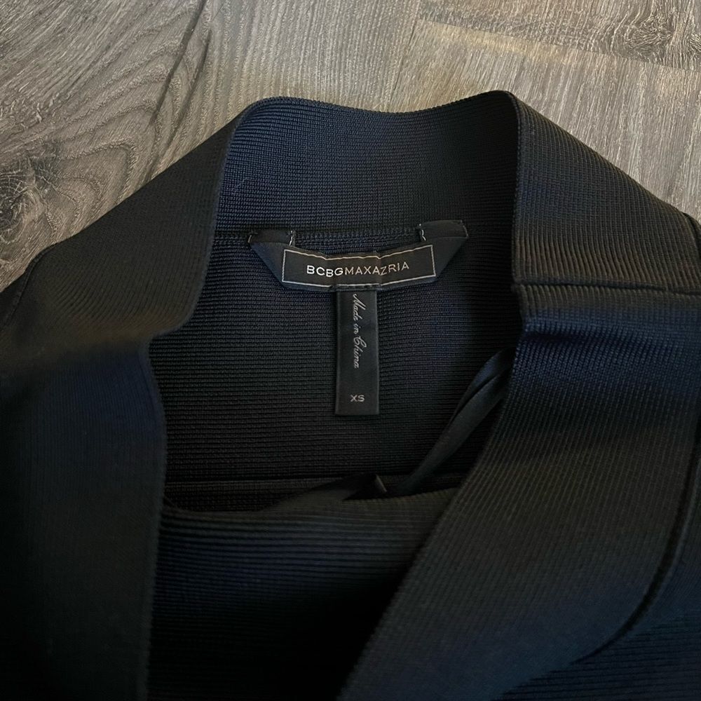 Bcbg Maxazria Solid Black Stretchy Fitted Pencil … - image 4